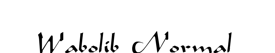 Wabolib Normal Font Download Free